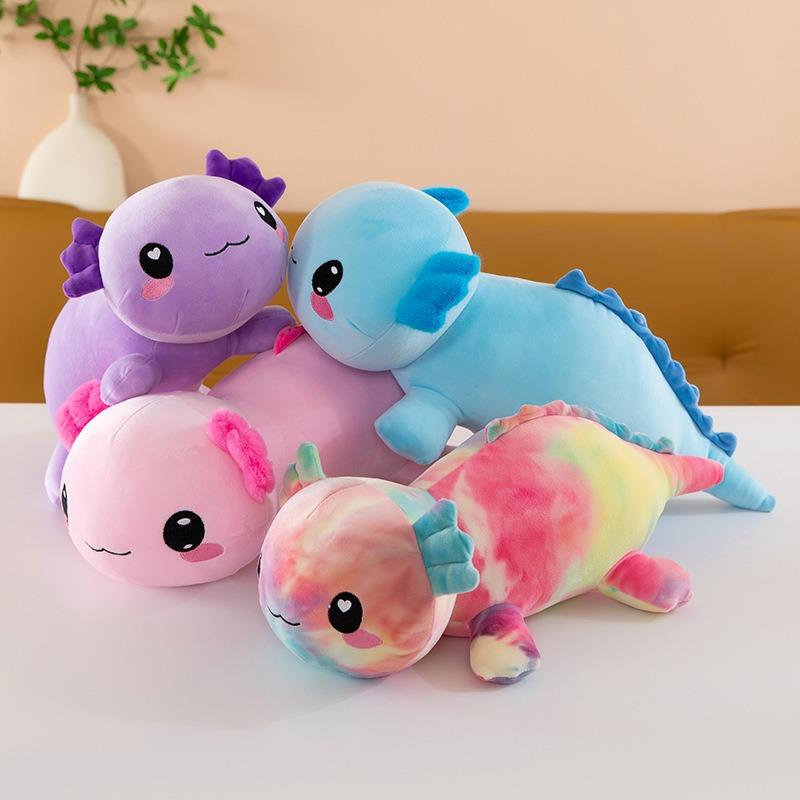Kawaii Axolotl Plush Toy Super Soft Cute Salamander Animal Stuffed Plushie Pillow Axolotl Home Decor Christmas Gift for Children