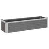 Raised Garden Bed Gray 100 X 30 X 22 Cm WPC and Aluminum