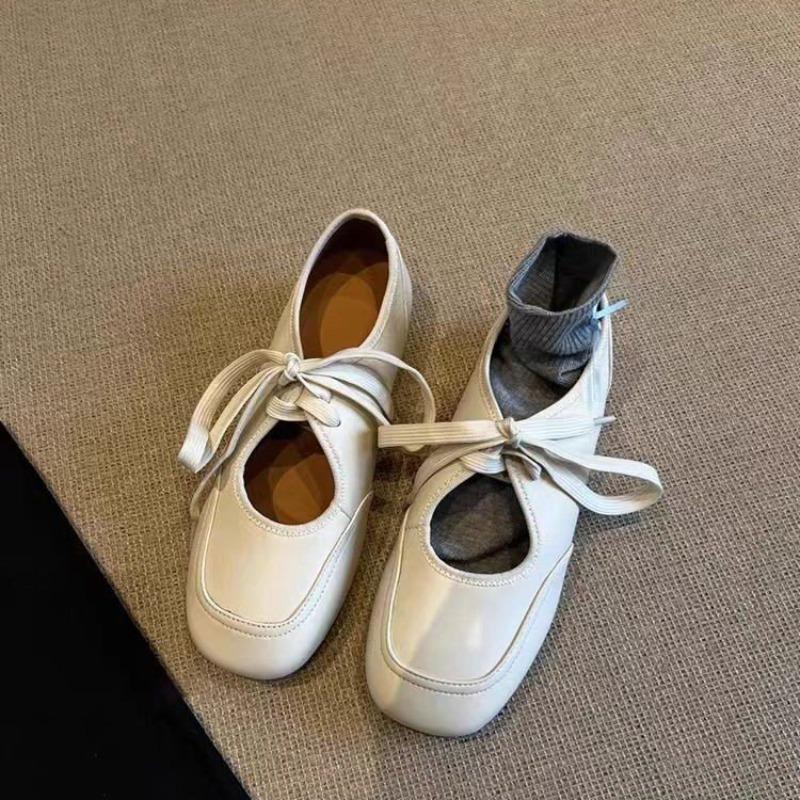 Women's Flat Bottom Slip-On Shoes Spring New Style Casual Versatile White Sneakers Bow Daily Elegant Flop Shoes Trendy