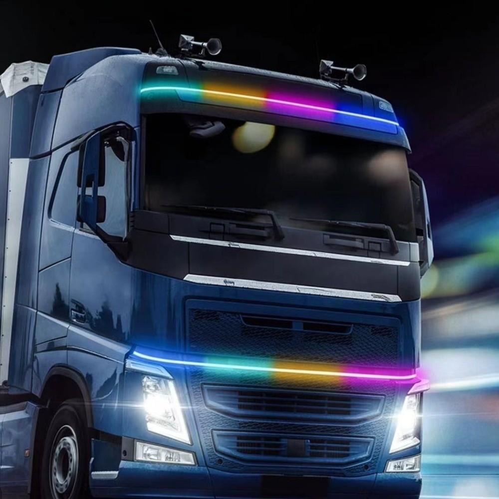 24V Rear Navigation Light Colorful Flashing Vehicle Safety Light  Truck Decor Accessory