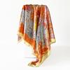 90*90cm Head Scarf for Women Like Silk Scarf Hair Scarf Printed Square Scarf Bandanas for Women