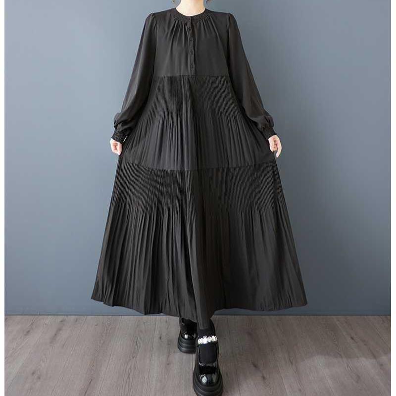 Šaty s dlouhým rukávem na jaro a podzim