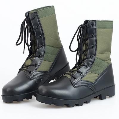 Mode Hoge Kwaliteit Heren Laarzen Winter Vetersluiting Waterdicht Outdoor Schoenen Ademend Canvas Camouflage Tactische Gevechts Woestijn Enkellaarzen