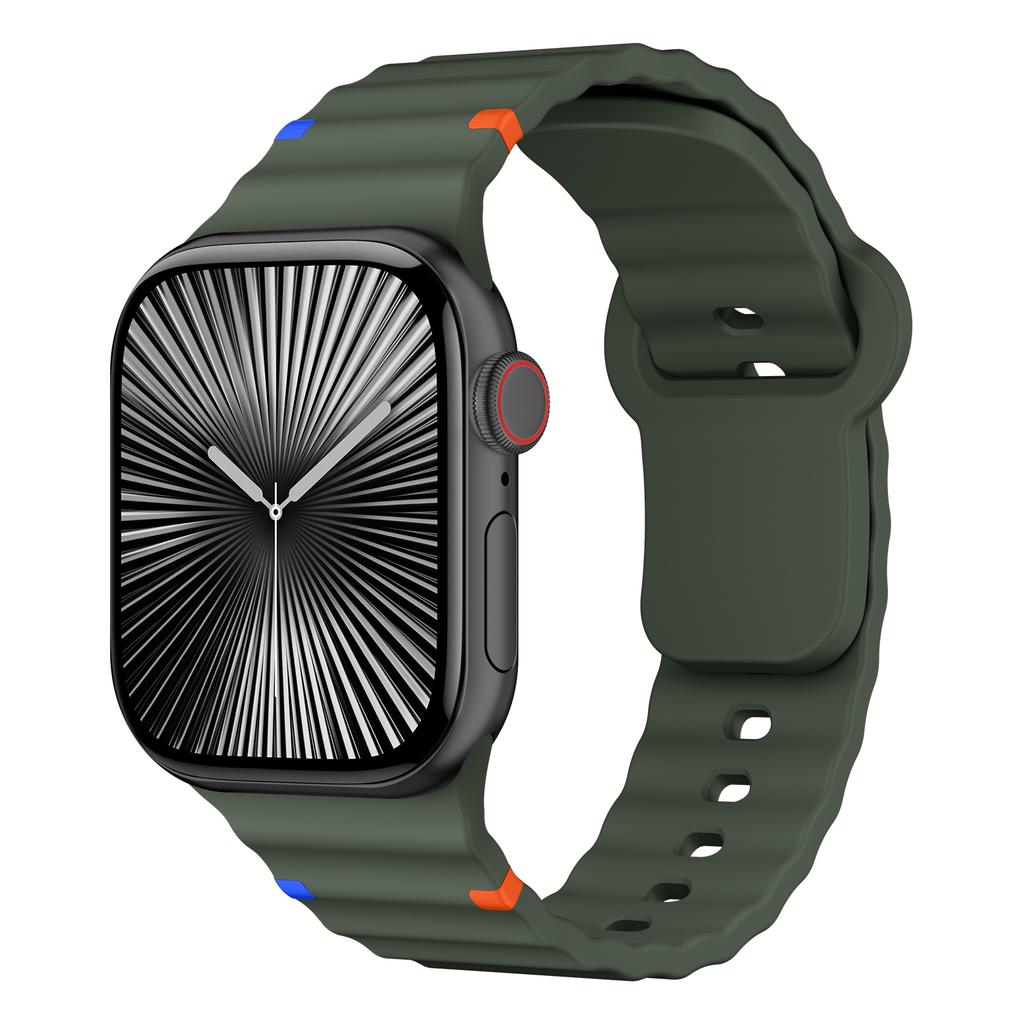 Silicone Straps for Apple Watch Band 44mm 40mm 49mm 45mm 46mm 42mm 38mm 41mm Correa Sport Bracelet iWatch Series 10 SE 9 Ultra 2