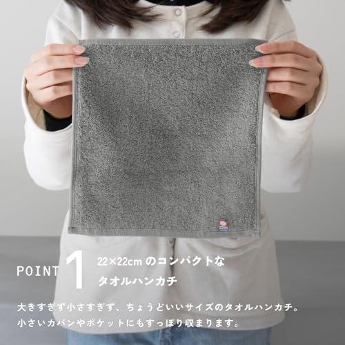 oruTa Towel Handkerchiefs, Plain, 10-Piece Set, Imabari, Small, Men's Gift, Individually Wrapped, Perfect for Gifting, Celebrations, Retirement, Trans