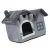 Double Roof Indoor Dog House Removable Cushion Washable Cover Cave Dog House for Small Dogs