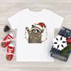 3D Print Cute Raccoon T Shirt for Kids Christmas Animal Pattern T-Shirts Fashion Raccoon Lover Short Sleeve Boy Girl Tops Tees