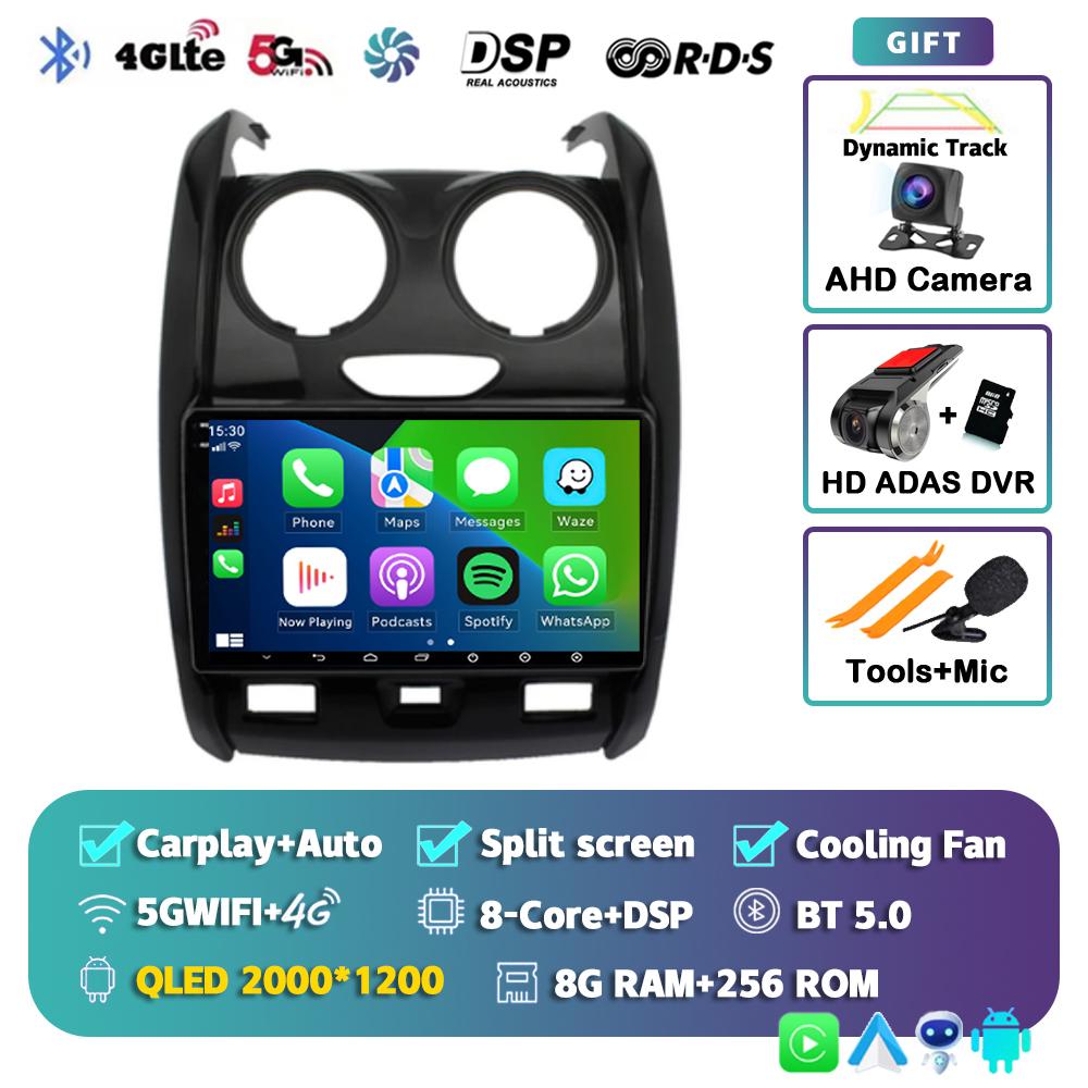 Android 14 Carplay 4G+WIFI for Renault Duster 2015 2016 2017 2018 2019 2020 DSP Car Radio Multimidia Video Player GPS Navigation