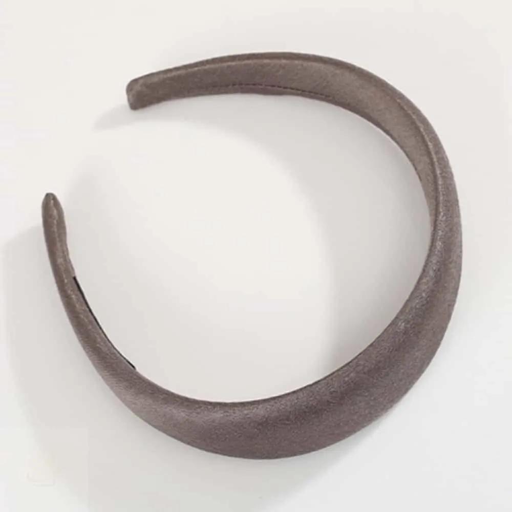 ASSHOP Cocoa Satin Pearl Volume Hairband Headache-Free Headband