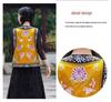 Ethnic Silk Embroidered Short Vest - New Chinese Style Cardigan