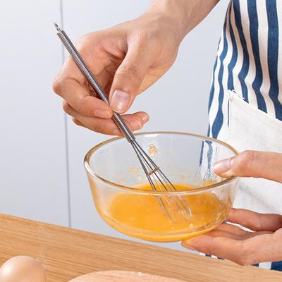 Manual Egg Beater Whisk Stainless Steel Hand Mixer for Flour Cake Egg White Frother Kitchen Baking Tool with Hook