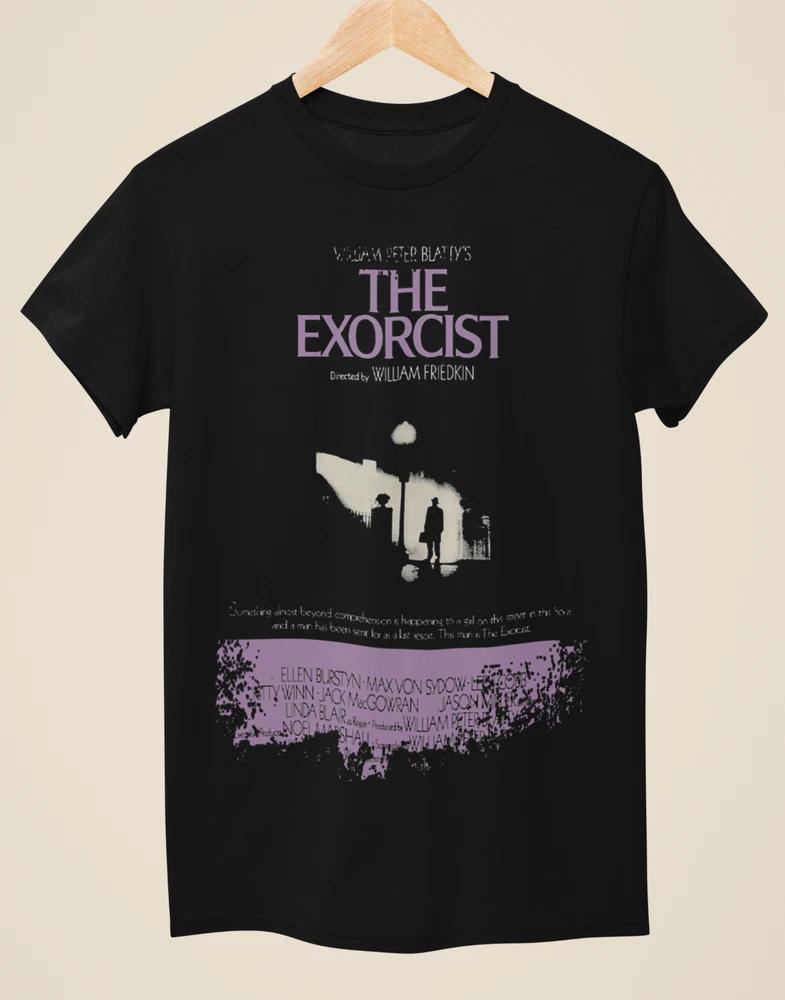 The Exorcist Movie Poster Inspired Unisex Black TShirt S