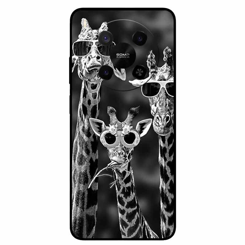 Cover For ZTE Blade V70 Max / Nubia V70 Max Black TPU Silicone Back Cover Animal Covers For ZTE Blade V70 Max Case For V70 Max