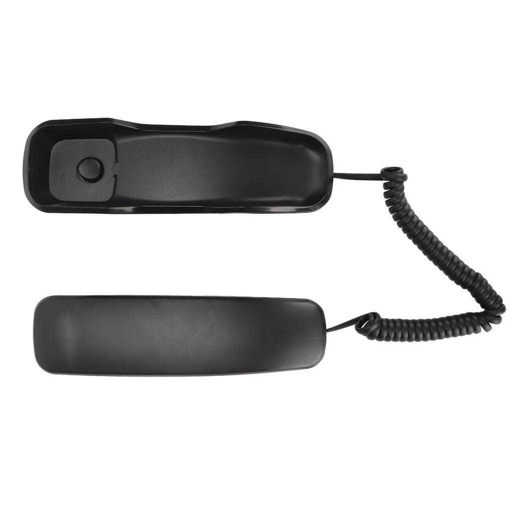 KXT1043   Phone Multifunctional Energy Saving Retro Hotel Wall Phone with Buttons for   Hotel Home(Black )