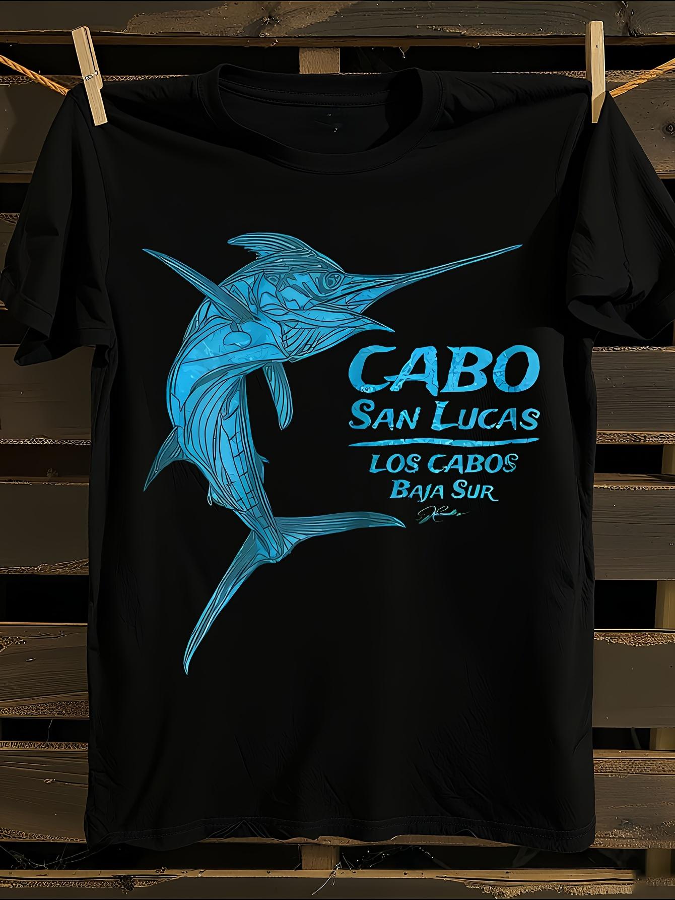 Cabo San Lucas Marlin Fish Graphic T-shirt L