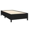 Exclusive House - Slatted Bed Base with Mattress Black 100x200 Cm Fabric