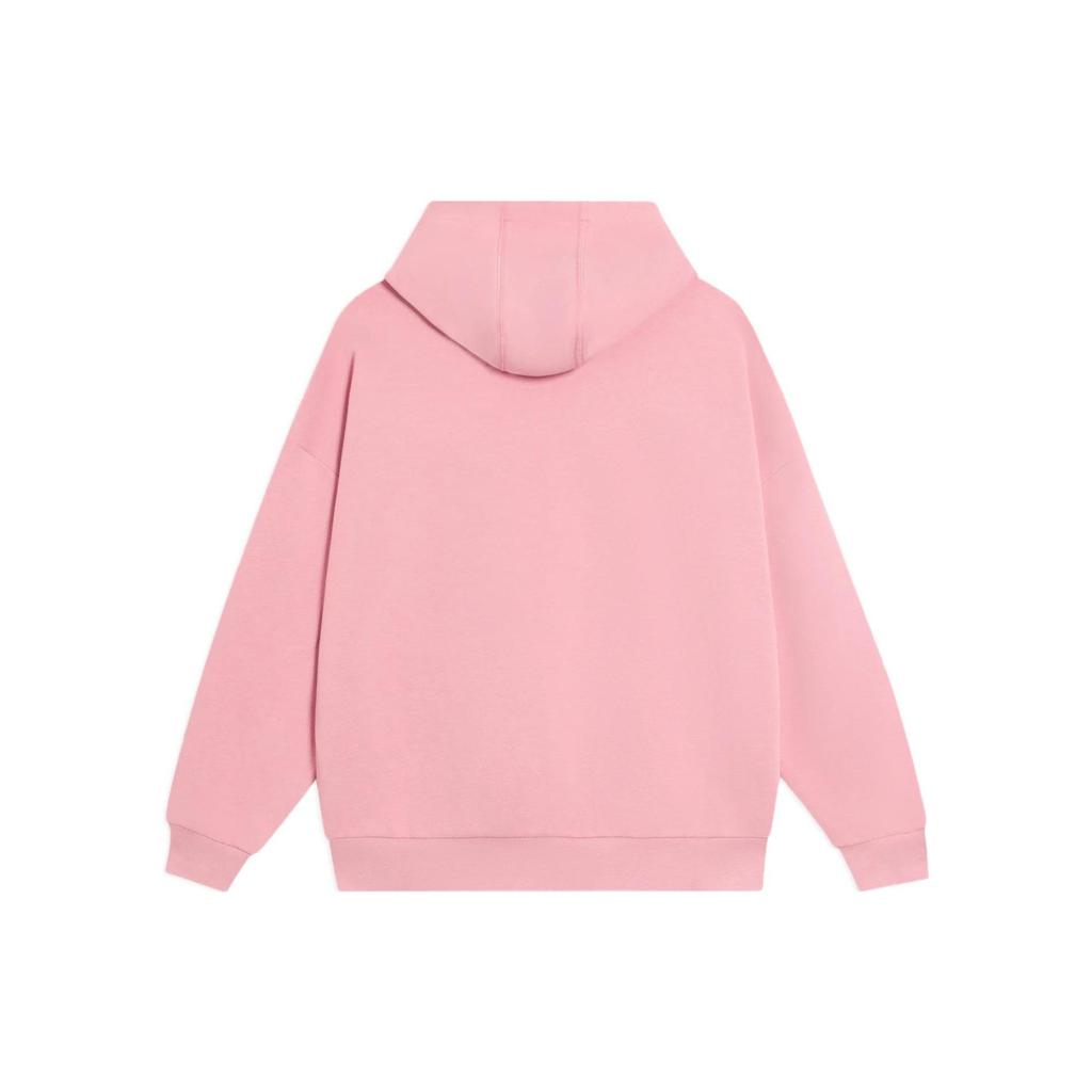 Li-Ning Letter Print Pullover Long Sleeve Sweatshirt Unisex Tops Soft-Mist-Pink AWDS809-6