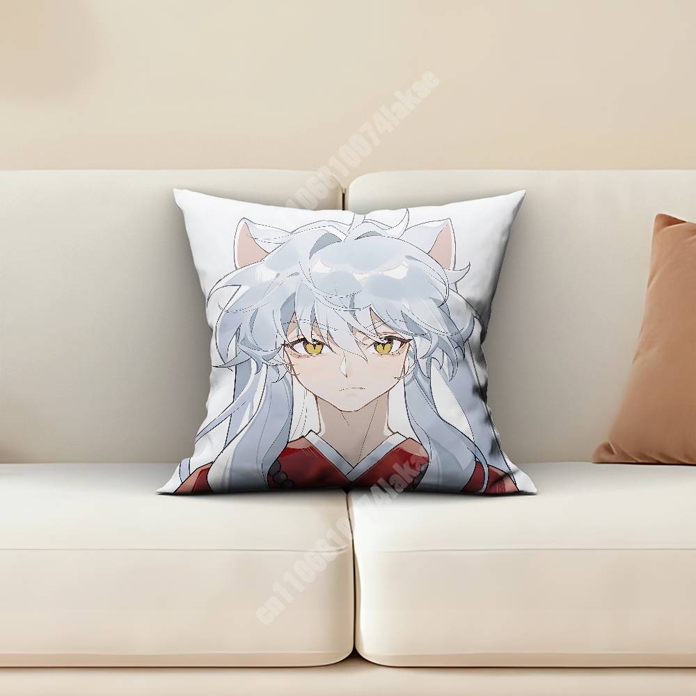 Inuyasha Kikyo Higurashi Kagome Pillow Cover Cushion Case Sofa Couch Modern Apartment Decor Family Furnishing