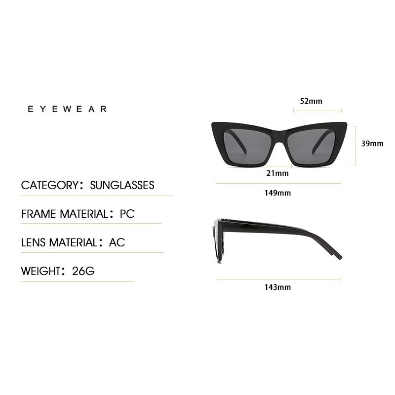 New Trendy Cat Eye Sunglasses With A Minimalist Style, Featuring Personalized Outfits And Street Photography Glasses 97086