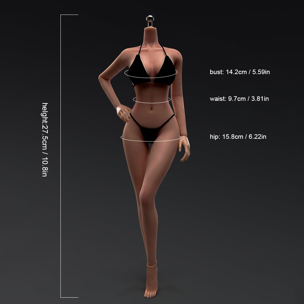 Proportional Makeup Female Body and Clothes Super Flexible Joint Movement Diagram Blue Beauty Black Skin Seamless Body Large Breasts Hobby Collection