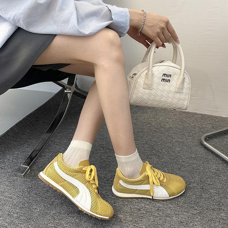 Schaffellversion~ Traubenmutter, die gleichen super atmungsaktiven Mesh-Deutschen Trainings-Kontrastfarben-Schnürschuhe, lässig, vielseitig, hässliche Forrest Gump Schuhe w