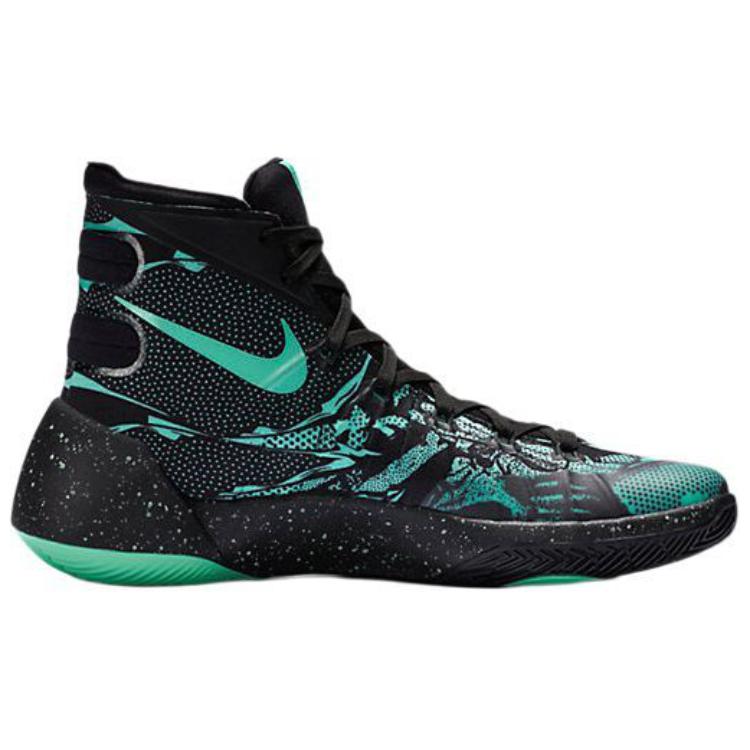 Nike Hyperdunk 2015 Prm Ep Comfortable Versatile Non-Slip Wear-Resistant High-Top Basketball Shoes Men sneaker Black Green 749570-030