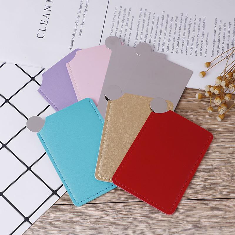 Card Pocket Mirror Makeup Portable Travel Stainless Steel Unbreakable