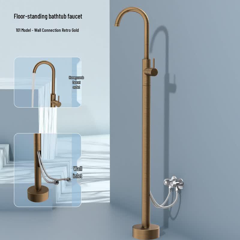 Tai Ju Fu 101 Antique Wall-Mounted Exposed Bathtub Faucet
