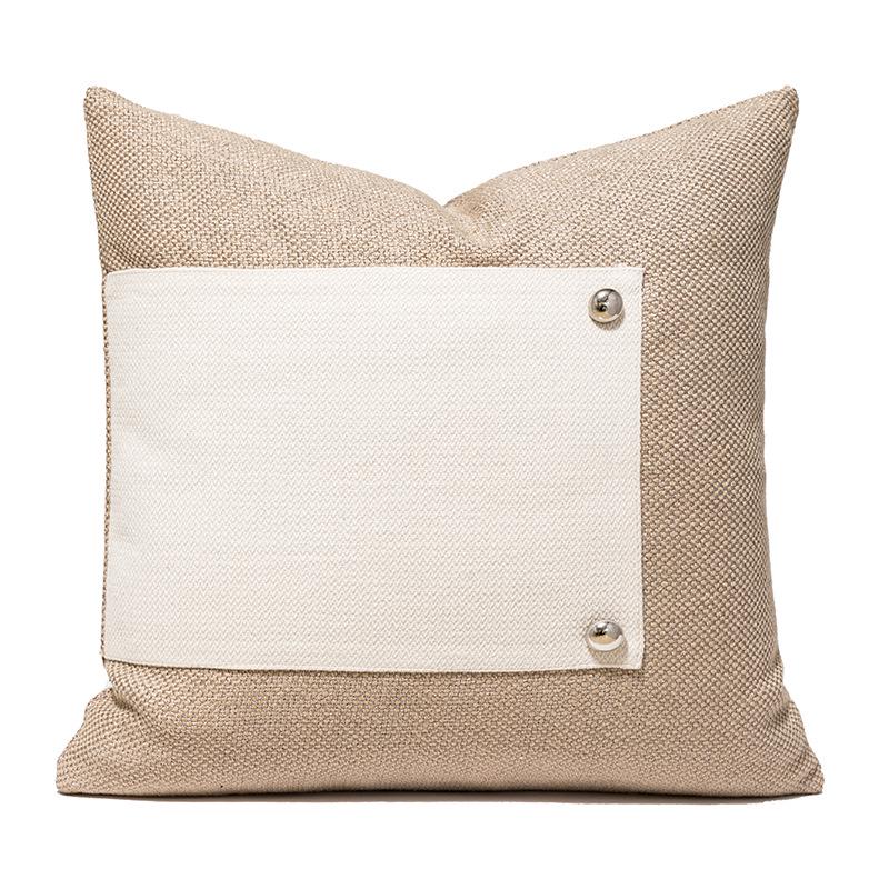 Modern Luxury Coffee Color Pillowcase for Hotel & B&B Sofa Cushion