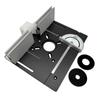 Aluminum Router Table Insert Plate with Miter Gauge Guide for Woodworking Benches Durability and Wear Resistant