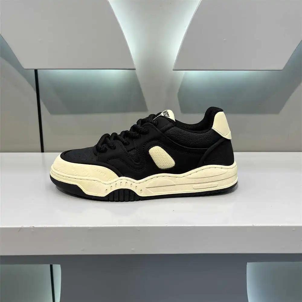 Fashion Anti-slip Round Tip Basketball Basket Tennis Sneakers Red Running Shoes Men Sport Cheap Resell Fitness High-quality