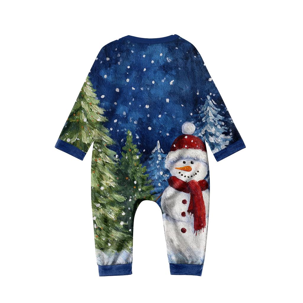 Family Matching Print Sets Pajamas Loungewear Outfits Family Matching Long Sleeve Tops+Pants Set