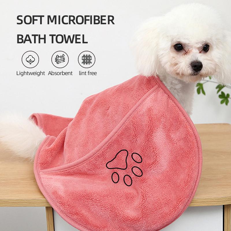 1 Ultra-fine Fiber Dog Towel, Available In Multiple Sizes with Strong Water Absorption, Suitable for All Dogs and Cats