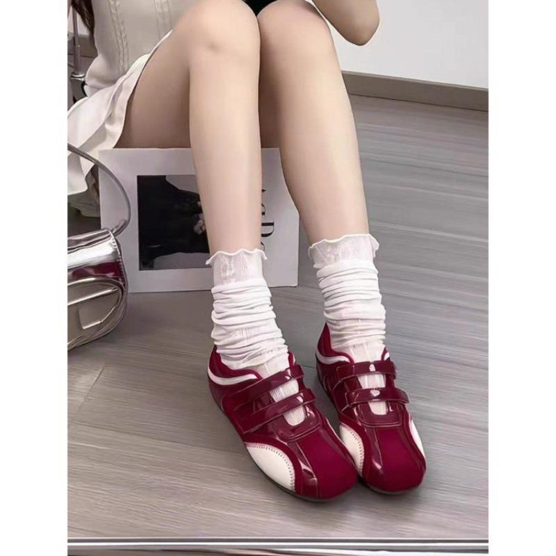 New versatile flat-bottomed comfortable casual shallow mouth single shoes women's autumn ballet Mary Jane shoes women's