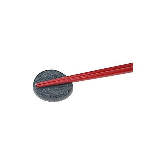 Set of 5 Granite-Style Round Ceramic Chopstick Rests, Made in Japan, Mino Ware, Microwave & Dishwasher Safe