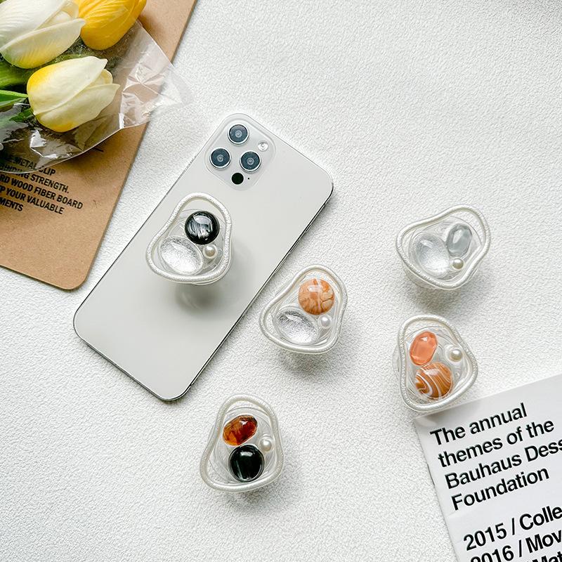 Internet Celebrity Mobile Phone Airbag Bracket Back Sticker Retractable Stable Portable Wind Japanese Small Fresh Ring