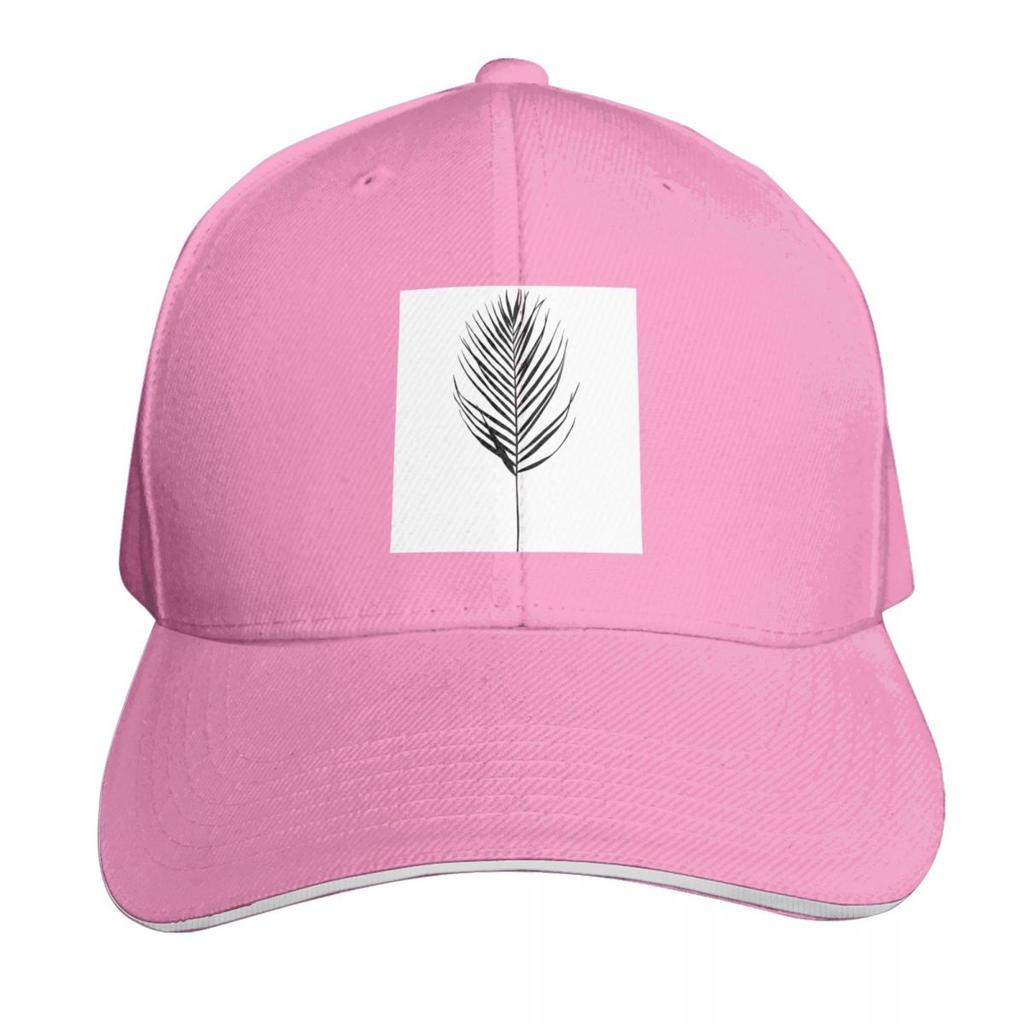 Palm Leaf Silhouette Illustration Evelyn Baseball Cap Golf Cap Unique Hats Funny Hat Party Hat Ladies Unisexs