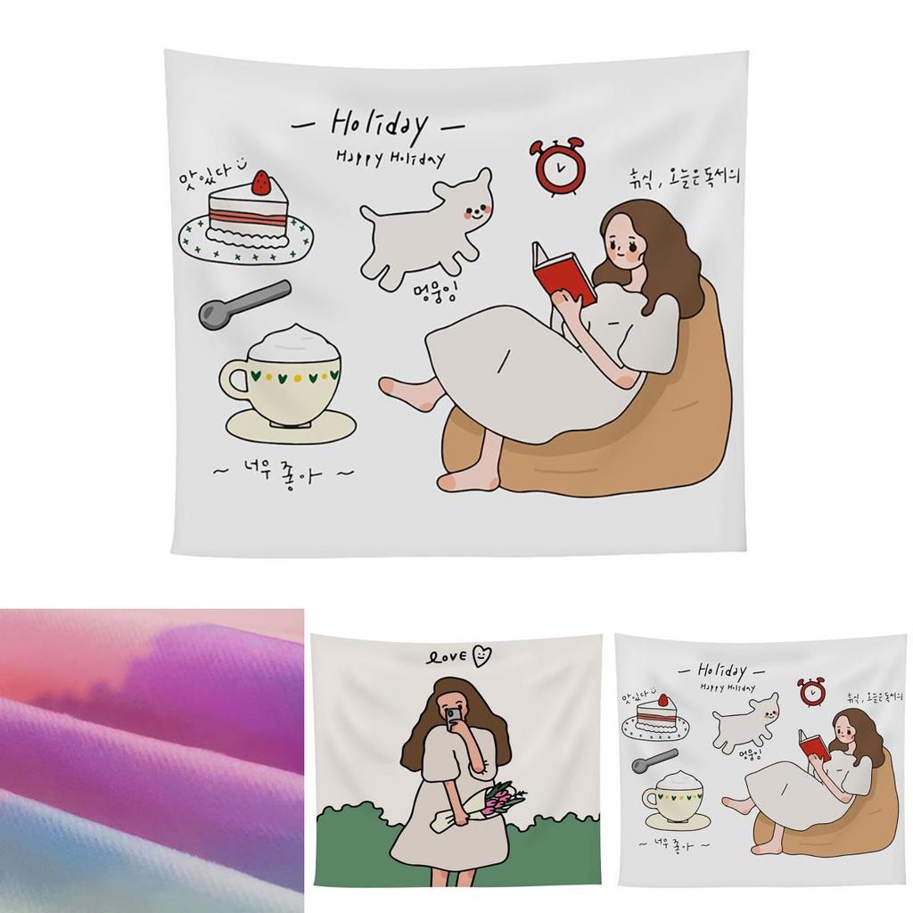 Cartoon Wandteppich zum Aufhängen für Schlafzimmer- oder Wohnzimmerdeko Langlebig und modisch