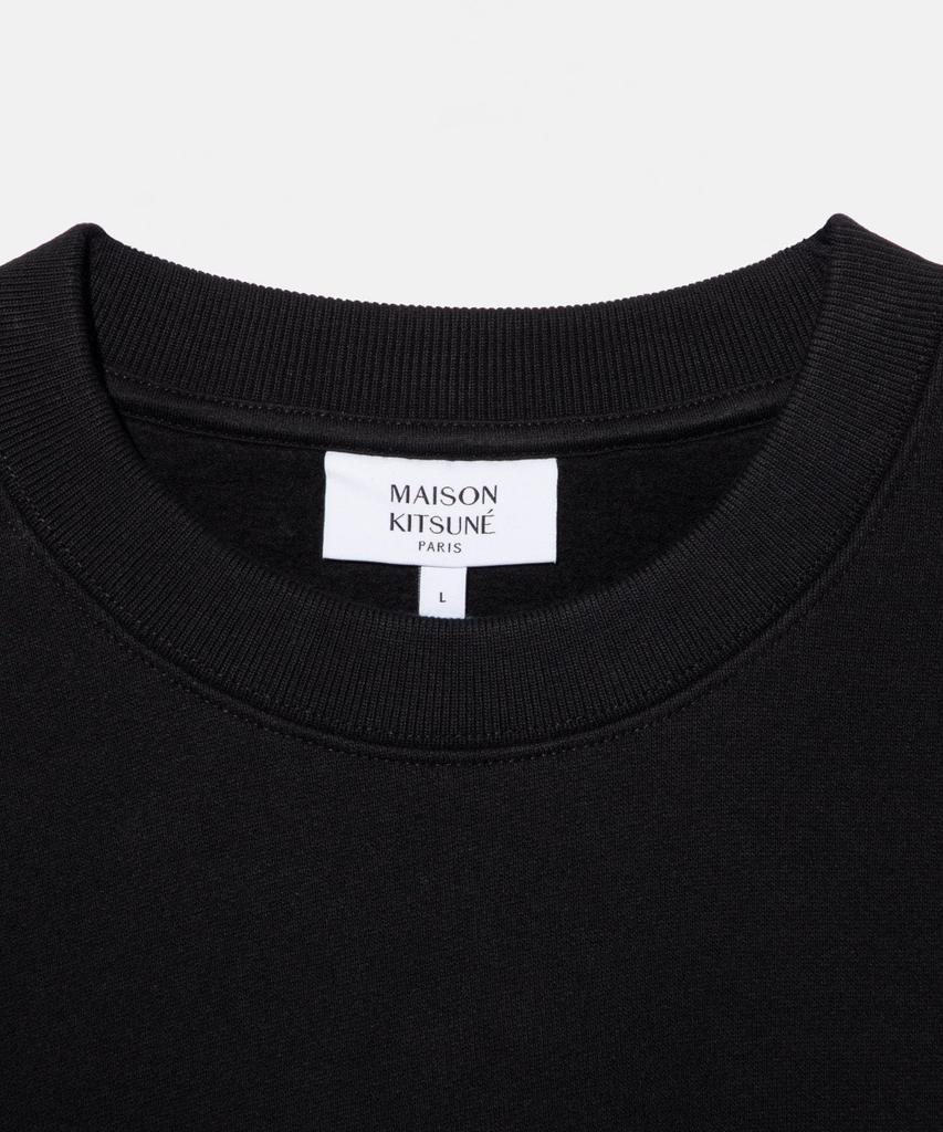 Maison Speedy Patch Comfort MM00313KM0307 Kitsuné Men's Sweatshirt, Black,