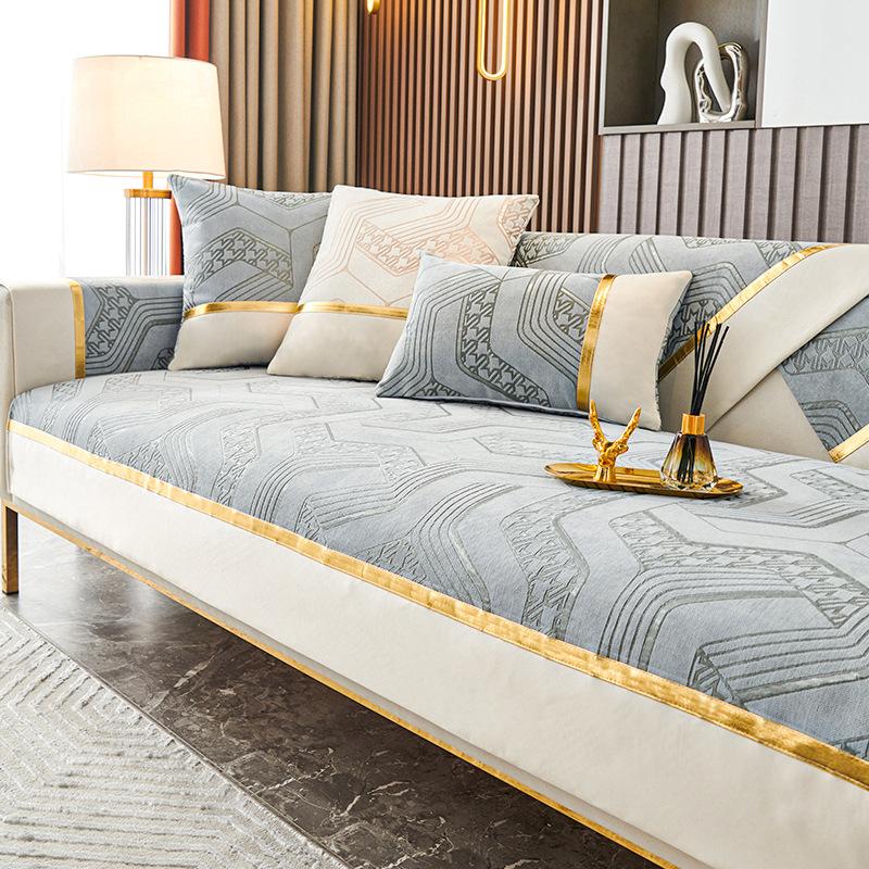 Sofa Cushion High-Grade Non-Slip Sofa Cover Anti-Scratching Non-Stick Fur Four Seasons Universal Sofa Cover Cover