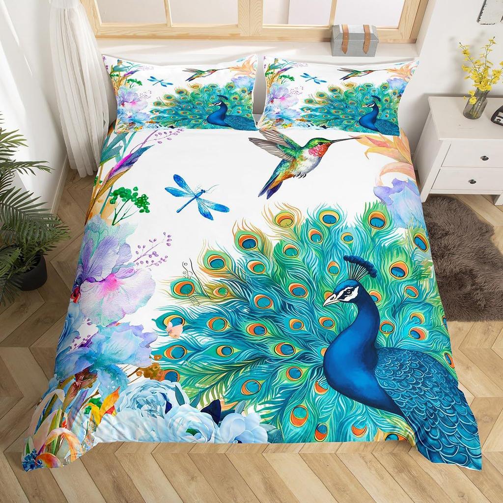 Golden Marble Three-Piece Quilt Cover 3D Digital Printing Bedding Set Bed Cover