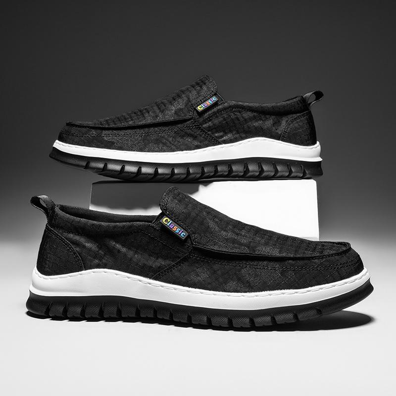 New Trend Business Men's Dress Loafers Outdoor Antiskid Walking Shoes Comfy Mesh Driving Shoes Handmade Slip On Flats Moccasins