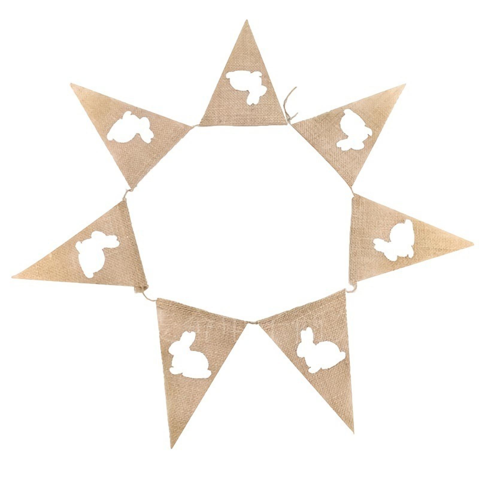 

Easter Bunny Ribbon Decor Banner, Party Wall Hanging Banner One Size