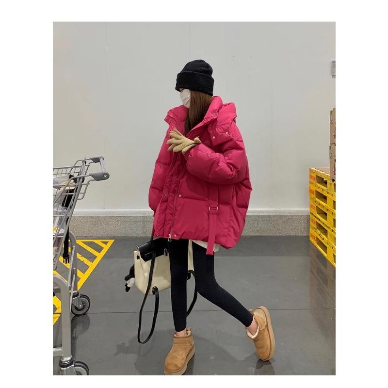 2024 New Winter Korean Version Versatile Down Jacket Padded Jacket Thickened Small Loose Bread Jacket Padded Jacket