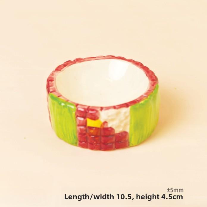 

Керамическое убежище для хомяков в форме кукурузы, держатель для бутылок с едой и водой для хомяков, песчанок, мелких домашних животных, для летнего охлаждения, украшение для клетки