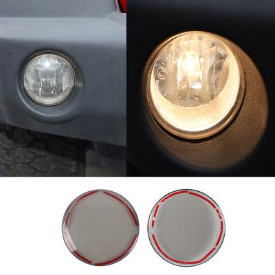 Car Front Fog Light Lamp Cover Protect Trim for Jeep Wrangler JK 2007-2017 Compass 2008-2010 Patriot 2011-2016 Accessories