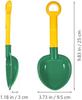 Toddmomy 3-Piece Sand Toy Set, Kids Plastic Sand Shovels, Lightweight Durable Beach Sand Digging Tools for Outdoor Sandbox Play