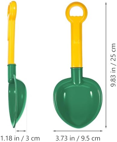Toddmomy 3-Piece Sand Toy Set, Kids Plastic Sand Shovels, Lightweight Durable Beach Sand Digging Tools for Outdoor Sandbox Play