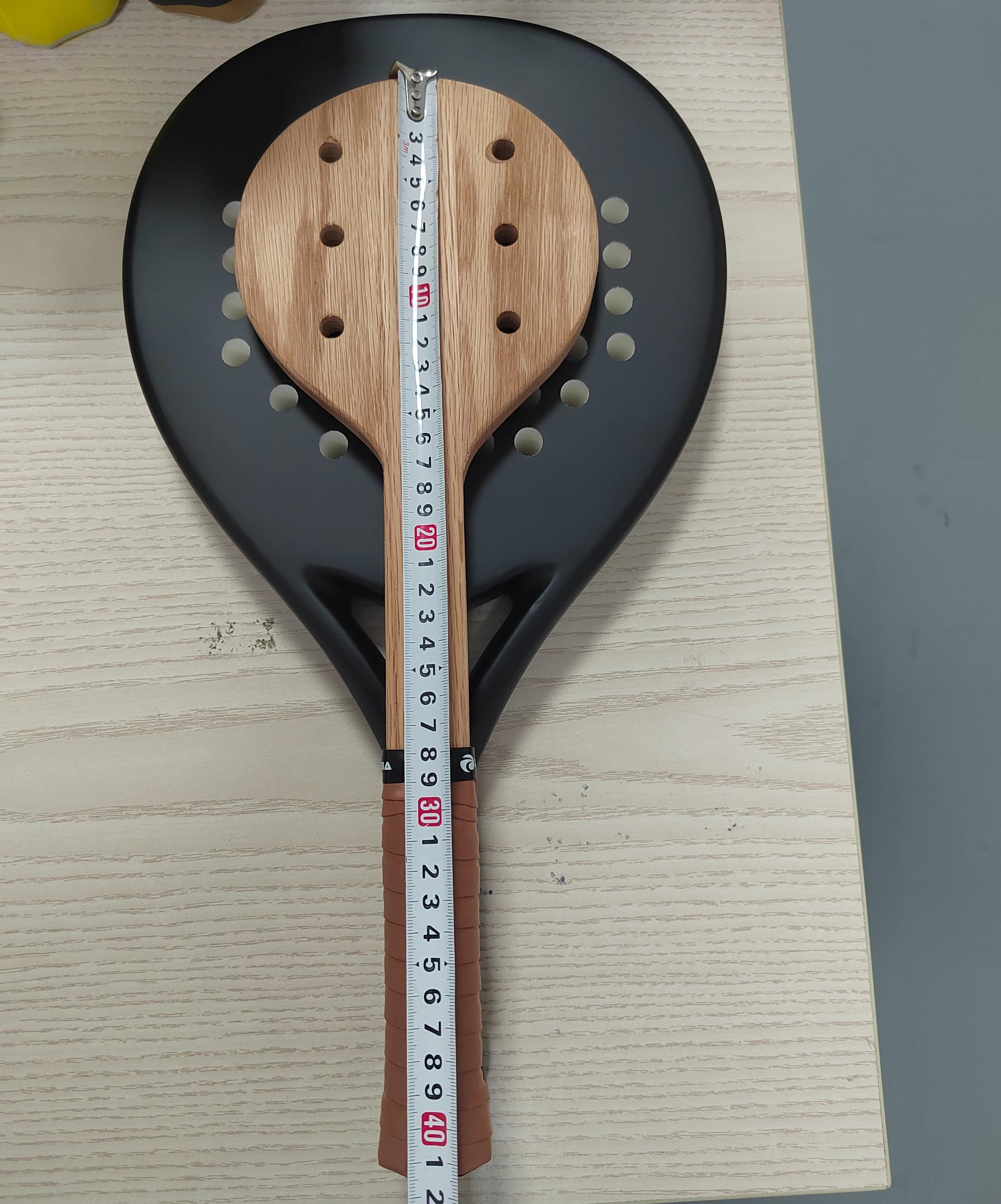 Wooden Padel Sweet Spot Trainer Tennis Training Practice Racket