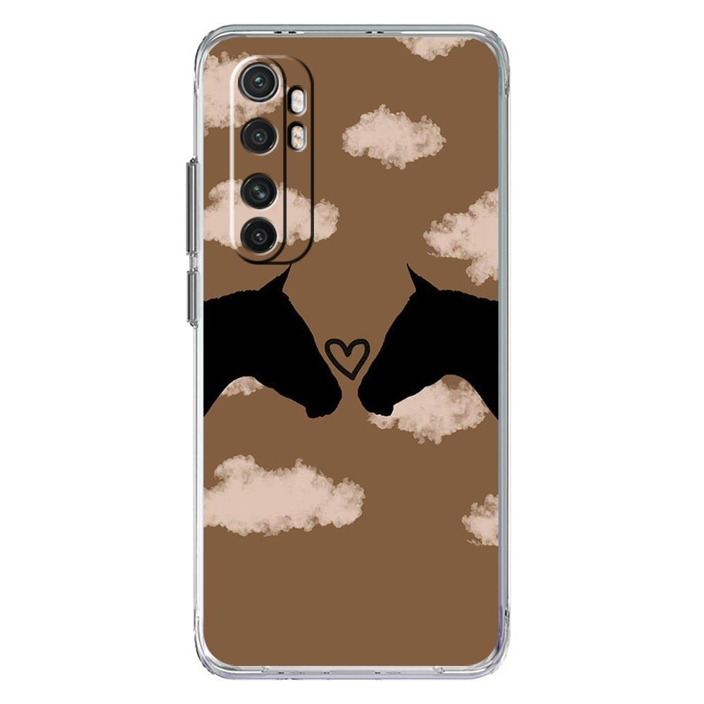 Animal Art Horse Phone Case For Xiaomi Poco X5 NFC X3 F5 F4 F3 M3 14 13T 12T 12 13 Lite 11 Ultra Mi 10T 5G 11X Pro Clear Cover